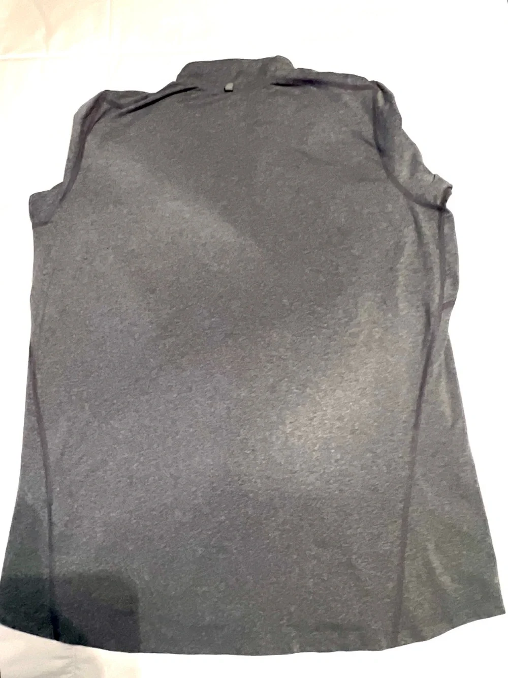 Nike Dry Fit Dark Gray Quarter-Zip Fit Body Bootcamp Pullover with Teal Zipper-M